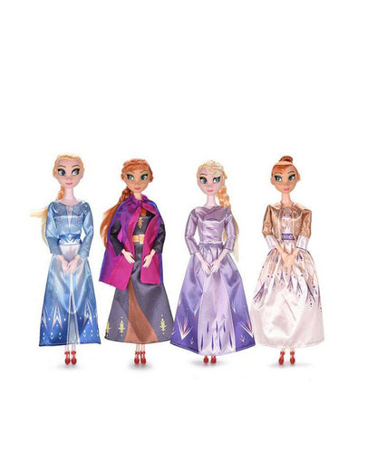 4pcs Set Frozen 2 Princess Anna, Elsa Dolls