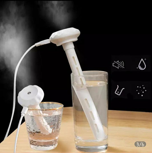 USB Portable Air Humidifier Diamond Bottle Aroma Diffuse Mist Maker