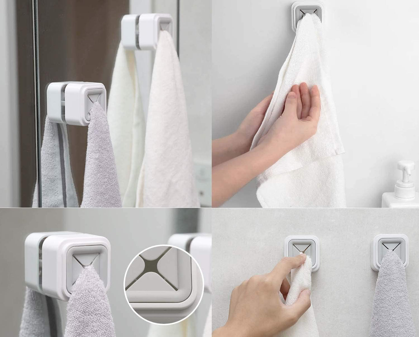 Washing Cloth/Towel Hanger Rack Punch Free Smart Towel Holder