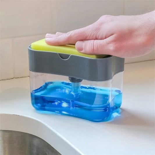 2 in 1 Soap Pump Sponge Rack