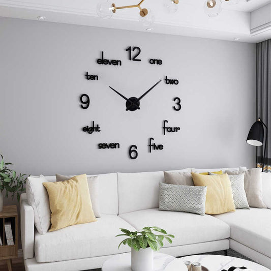 DIY 3D Acrylic Wall Clock B-01