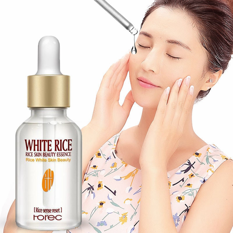 White Rice Whitening Serum Face Moisturizing Cream Anti Wrinkle Anti Aging Face Fine Lines Acne Treatment Skin Care